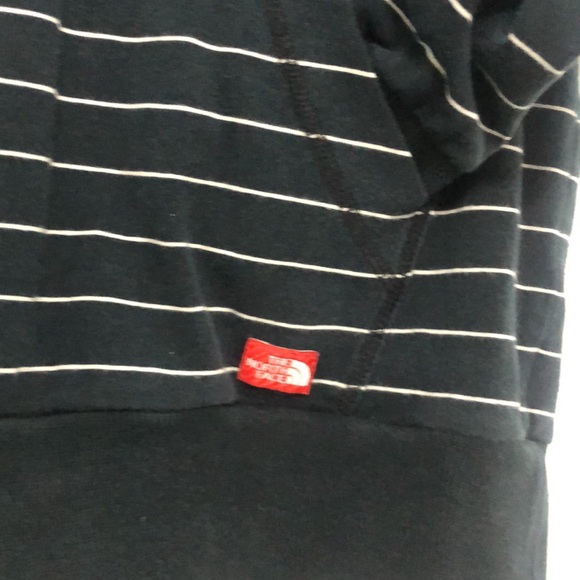 VntgNORTH FACE Hoodie CottonStretch PULLOVER V-neck Kangaroo Pocket EUC - Picture 5 of 8